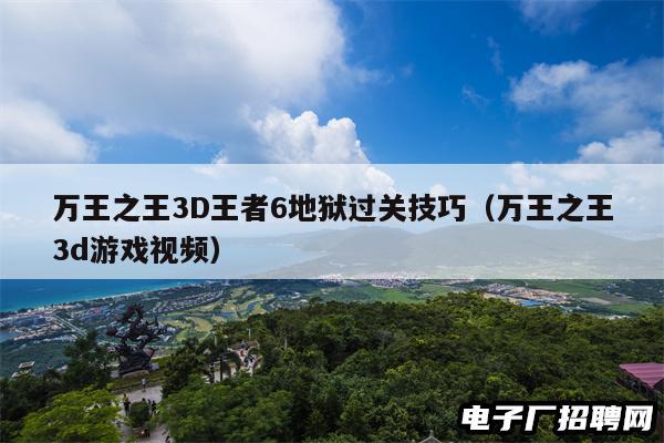 万王之王3D王者6地狱过关技巧（万王之王3d游戏视频）