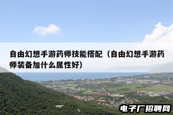 自由幻想手游药师技能搭配（自由幻想手游药师装备加什么属性好）