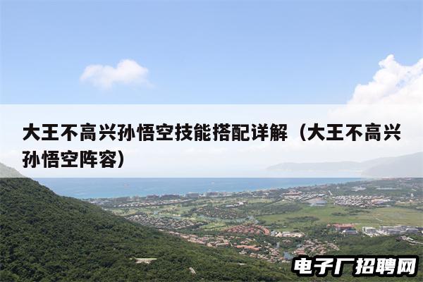 大王不高兴孙悟空技能搭配详解（大王不高兴孙悟空阵容）