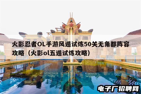 火影忍者OL手游风遁试炼50关无角都阵容攻略（火影ol五遁试炼攻略）