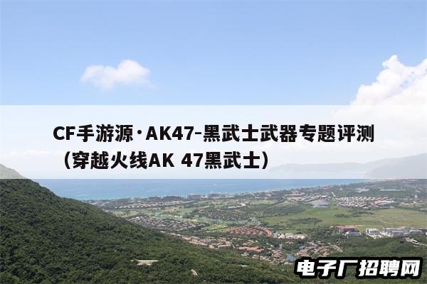 CF手游源·AK47-黑武士武器专题评测（穿越火线AK 47黑武士）