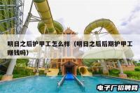 明日之后护甲工怎么样（明日之后后期护甲工赚钱吗）