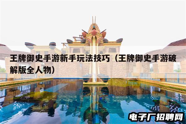 王牌御史手游新手玩法技巧（王牌御史手游破解版全人物）