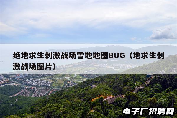绝地求生刺激战场雪地地图BUG（地求生刺激战场图片）